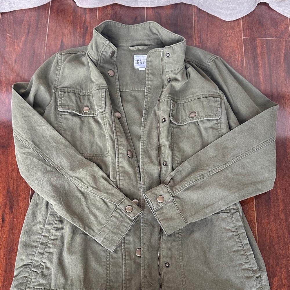 GAP Olive Utility Jacket for Women